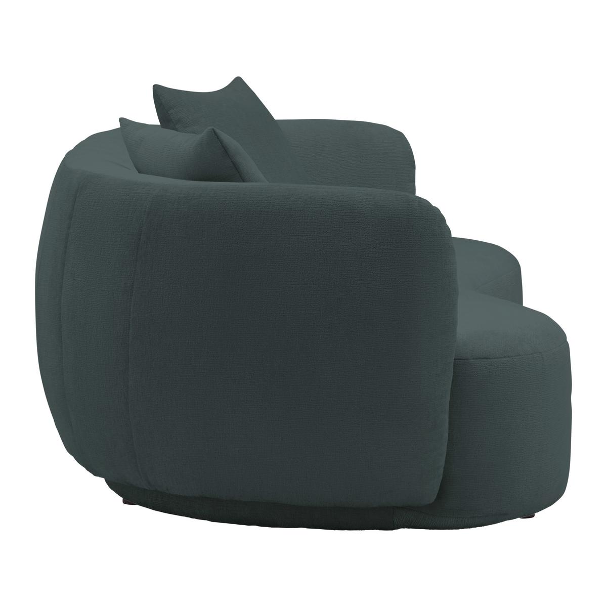 Bigsofa Leonas Anthrazit - Anthrazit/Schwarz, MODERN, Kunststoff/Textil (235/72/110cm) - Premium Living