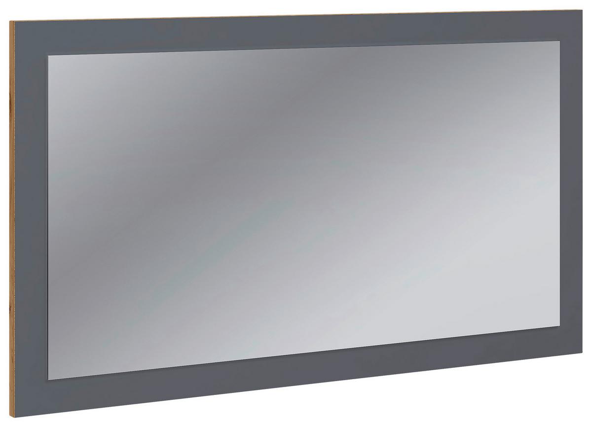 WANDSPIEGEL SALIA 80CM - Honigeiche/Anthrazit, Design, Glas/Holzwerkstoff (80/45/2cm) - MID.YOU