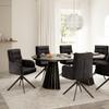 STOL MED ARMSTÖD MARIETTA - svart, Modern, metall/trä (60/92/67cm) - Bessagi Home