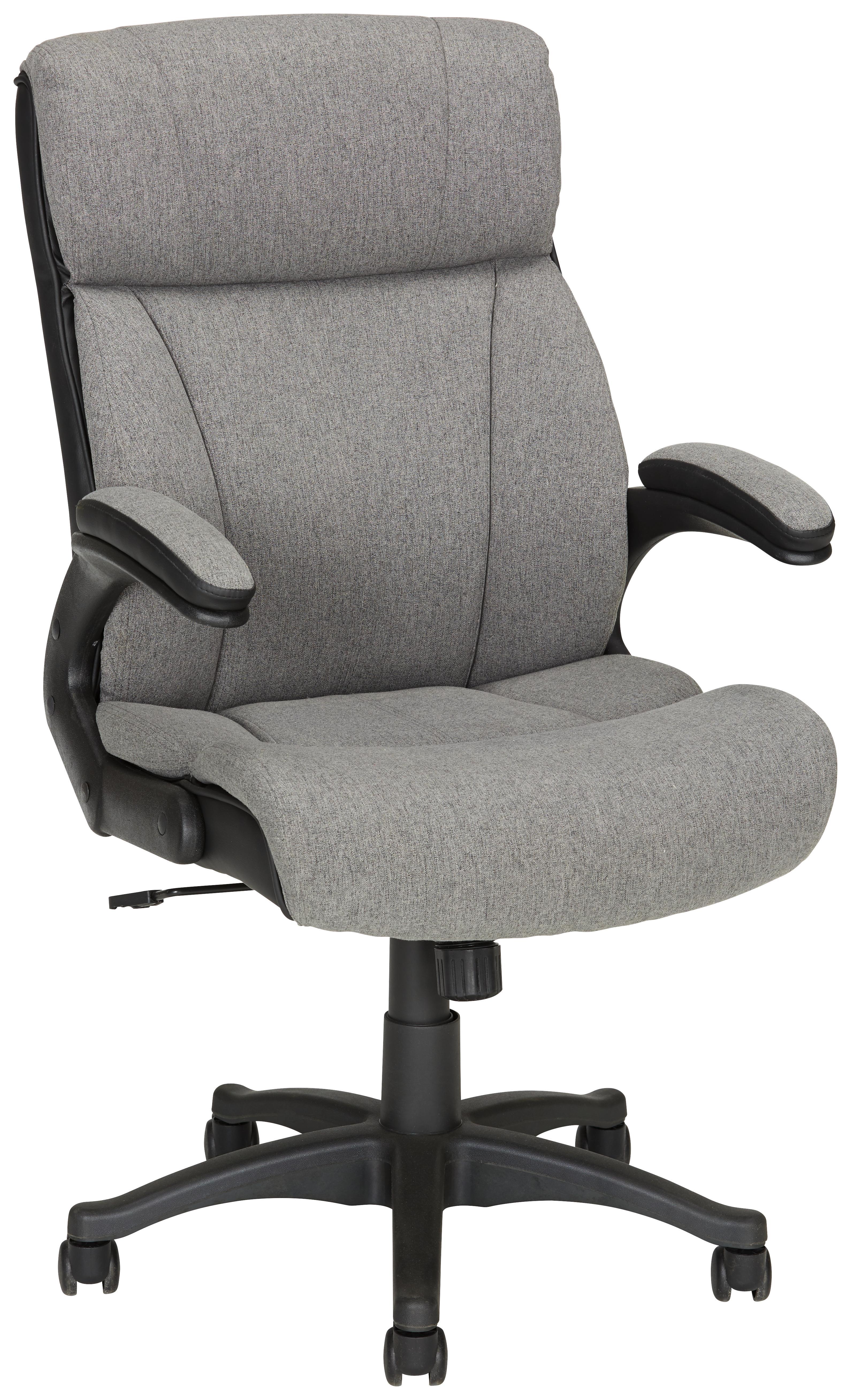 Drehstuhl in Grau/Schwarz - Schwarz/Grau, KONVENTIONELL, Kunststoff/Textil (64/103-111/71cm) - Modern Living