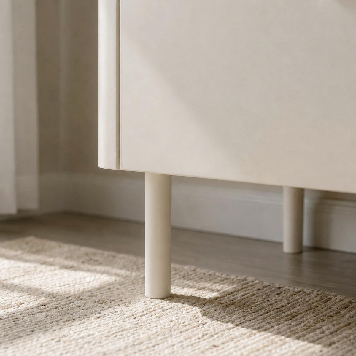 Kommode Brenda Kaschmir MDF/Eisen - Kaschmir, MODERN, Holzwerkstoff/Metall (80/85/40cm) - Bessagi Home
