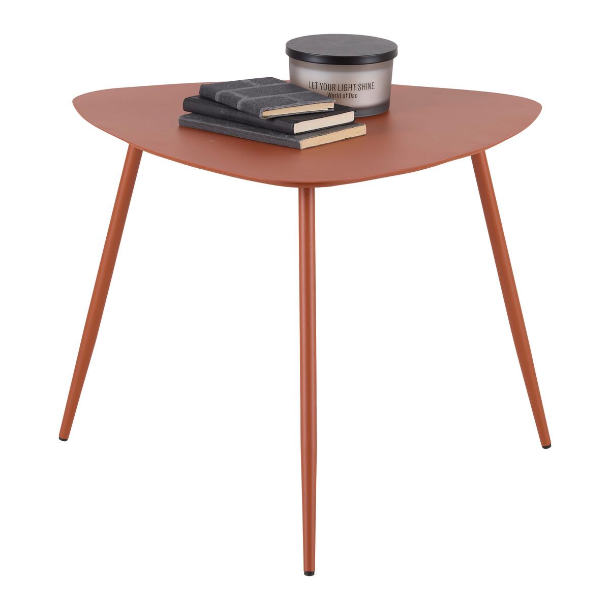 Dohányzóasztal Fine - narancs, Modern, fém (56/45,5/57,5cm) - Mömax