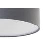 PLAFONDLAMP ANNABELL - Wit/Antraciet, Design, Kunststof/Textiel (37/37/13cm) - Novel