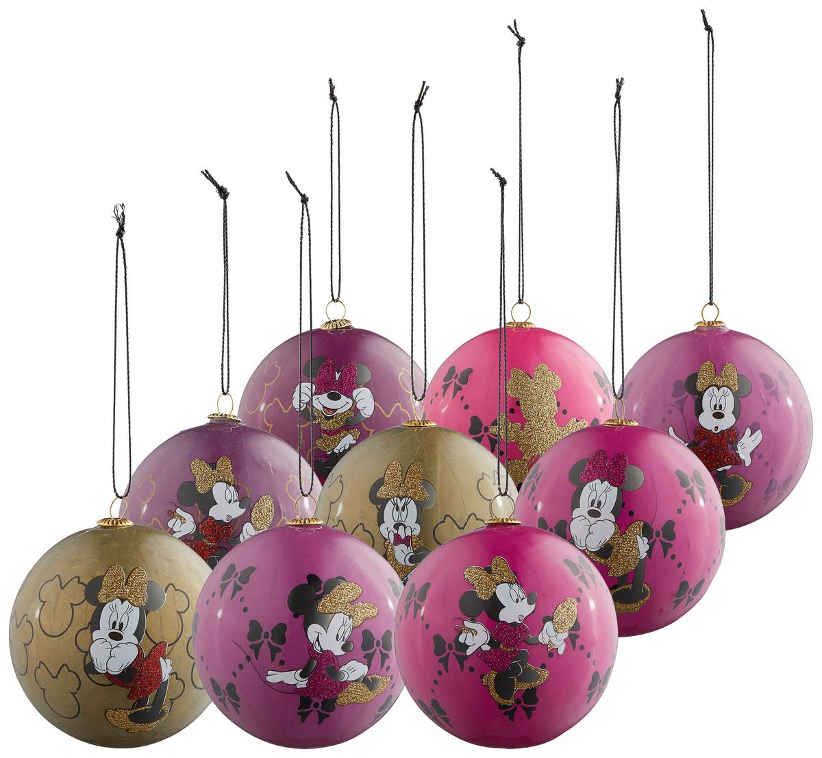 ZESTAW BOMBEK CHOINKOWYCH DN90920 - MICKEY & MINNIE - różnokolorowy, Trend, tworzywo sztuczne (7,5cm) - Disney