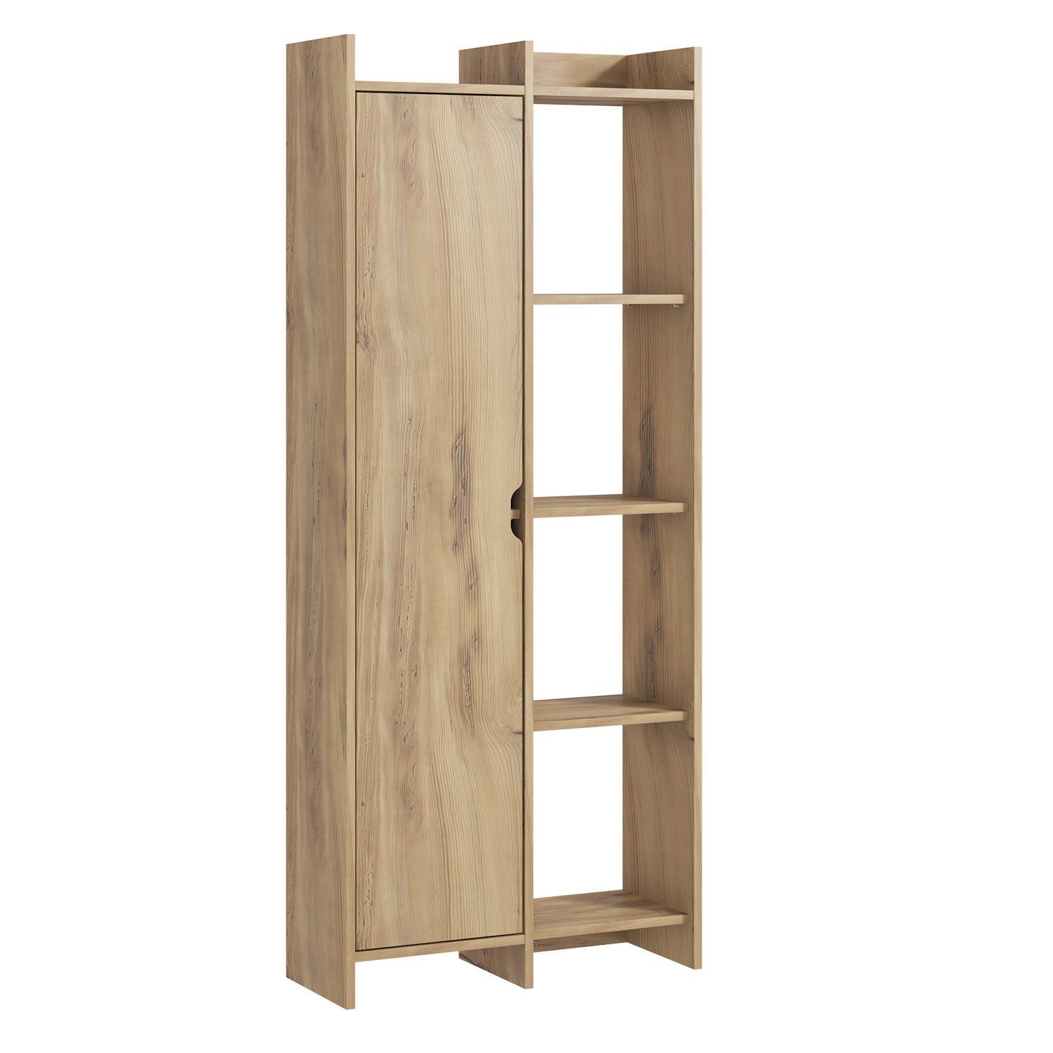 REGAL OFFER BÜCHERREGAL - Grau, Design, Holzwerkstoff (70/180/30cm) - Livetastic
