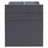 LÅDSET UNIT -BASED- - antracit, Modern, trämaterial (45,3/50,3/47cm) - Based