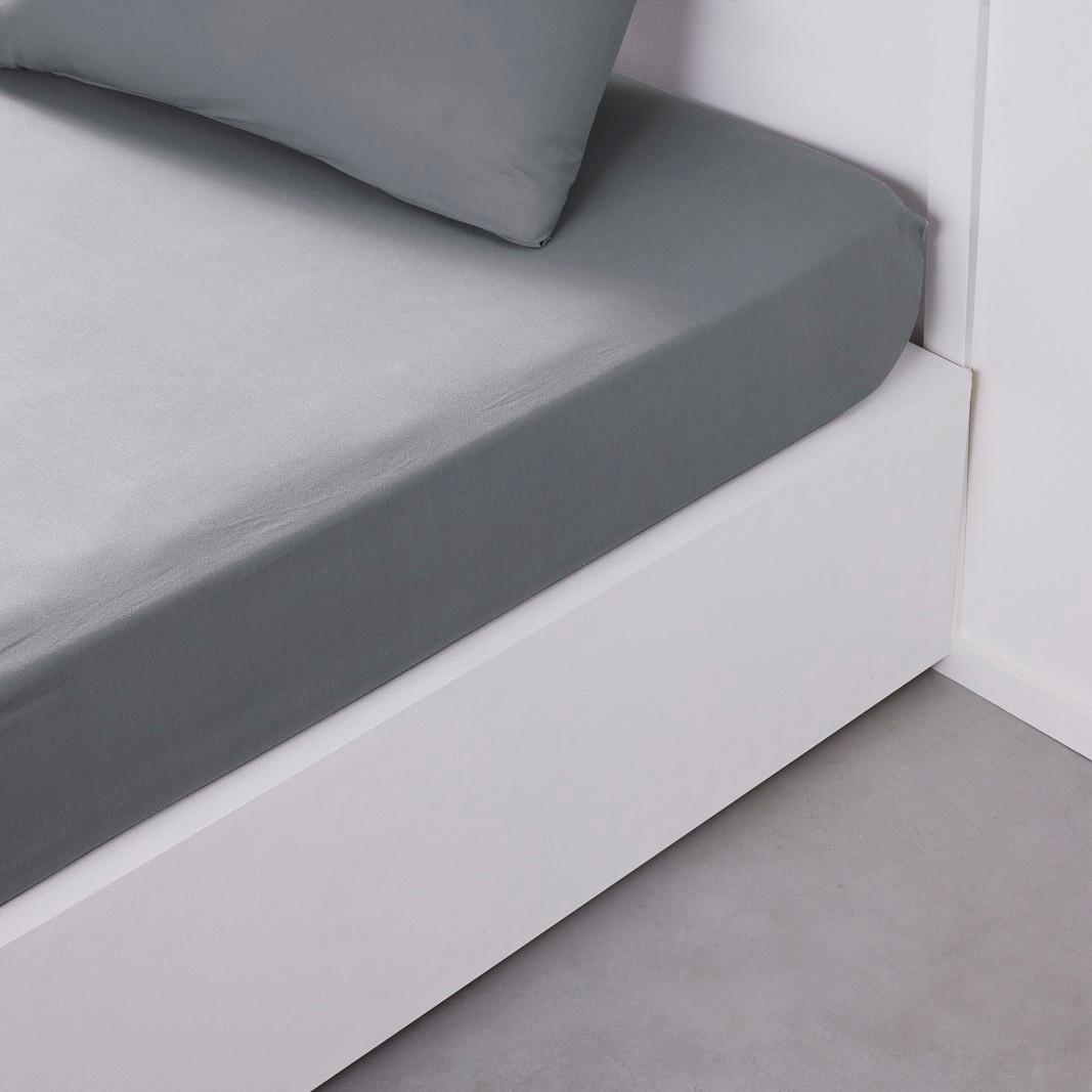 Plahta S Gumicom Noemi 160x200+30 Cm - siva, Basics, tekstil (160/200/30cm)