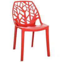 Stol Artifo Tri, Rdeča - rdeča, Basics, umetna masa (47/80/56cm) - MID.YOU