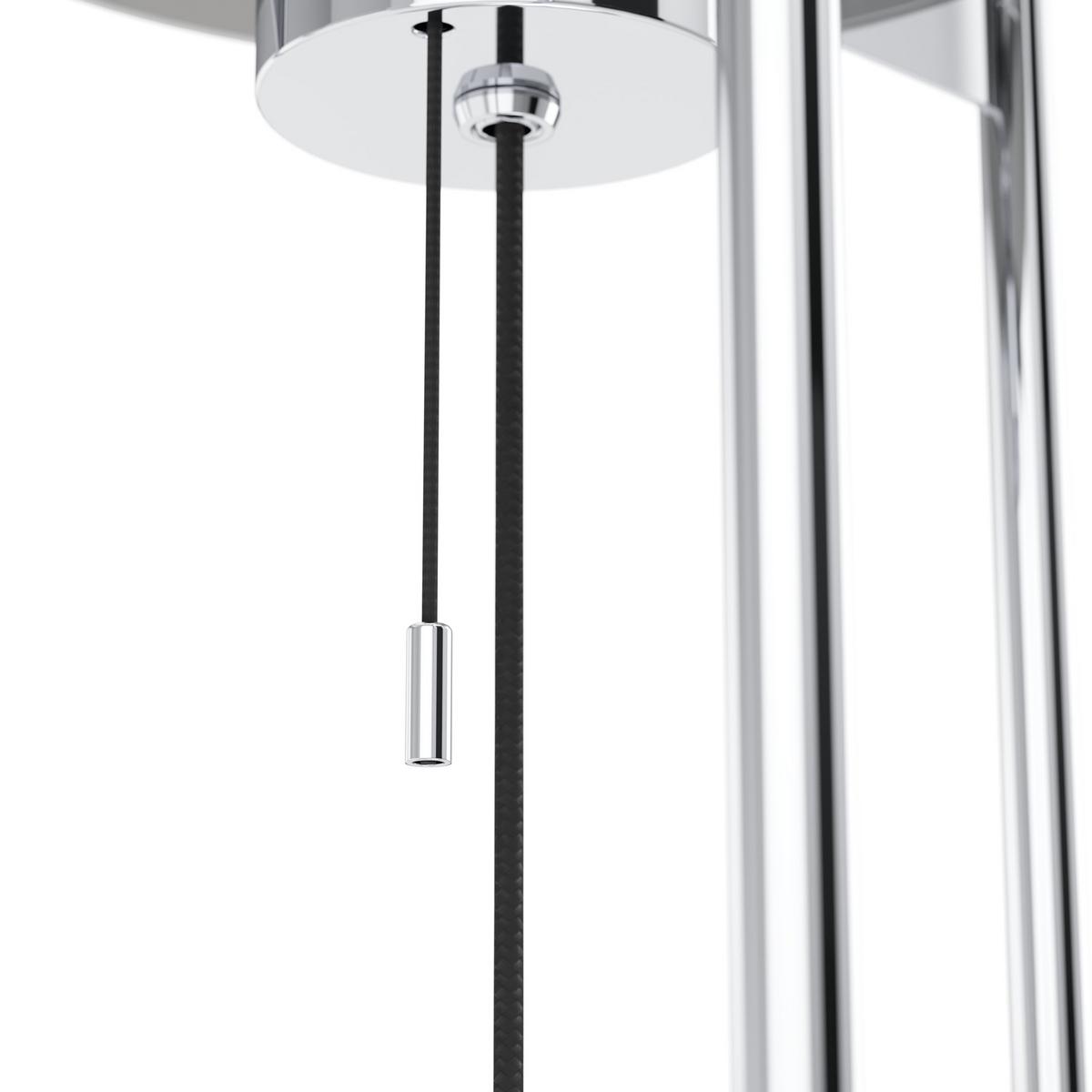 LAMPA STOŁOWA 34205* ROUND LIGHTS CHROM - czarny/przezroczysty, Design, metal/szkło (21,5/52cm) - Joop!