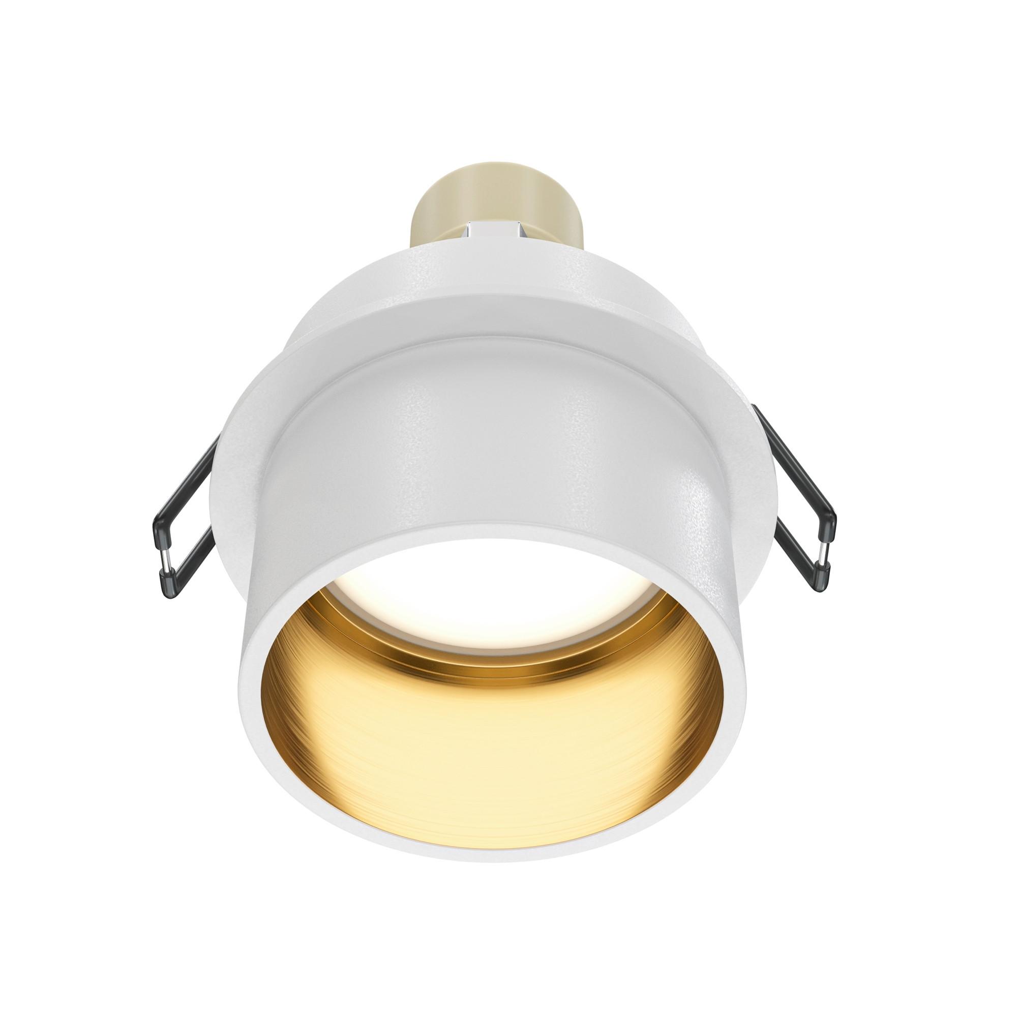 Aufbauleuchte Reif Goldfarben/Weiß max.50 Watt - Goldfarben/Weiß, Trend, Metall (6.8/5.5cm) - MAYTONI