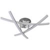 LED-TAKLAMPA KRISTINA - kromfärg/silver, Modern, metall/plast (56/56/11cm) - Mömax