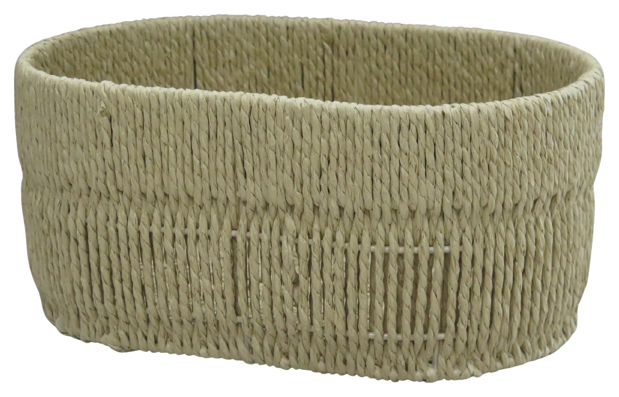 Kosár Lavel Oval - S - natúr színű, Konventionell, fém/papír (31/14/20cm) - Mömax