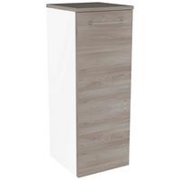 Midischrank "Lima" , esche - Chromfarben/Eschefarben, MODERN, Glas/Holzwerkstoff (30,5/81/32cm) - MID.YOU