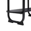 HYLLA BEND -EXKLUSIV- - svart, Modern, metall/trämaterial (115/72/27cm) - Mömax