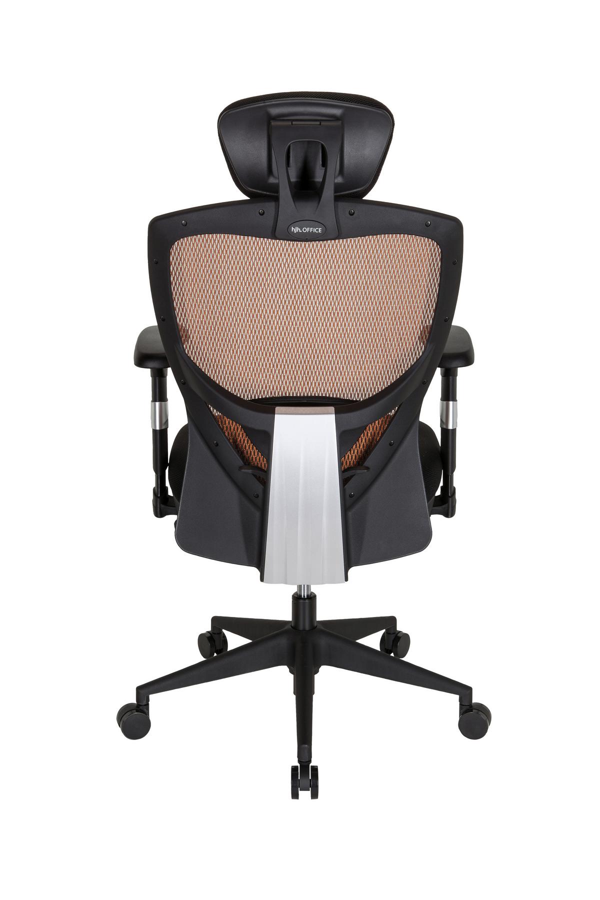 Pisarniški Stol Venus Base, Oranžna, Črna - črna/oranžna, Basics, umetna masa/tekstil (66/117/65cm) - MID.YOU