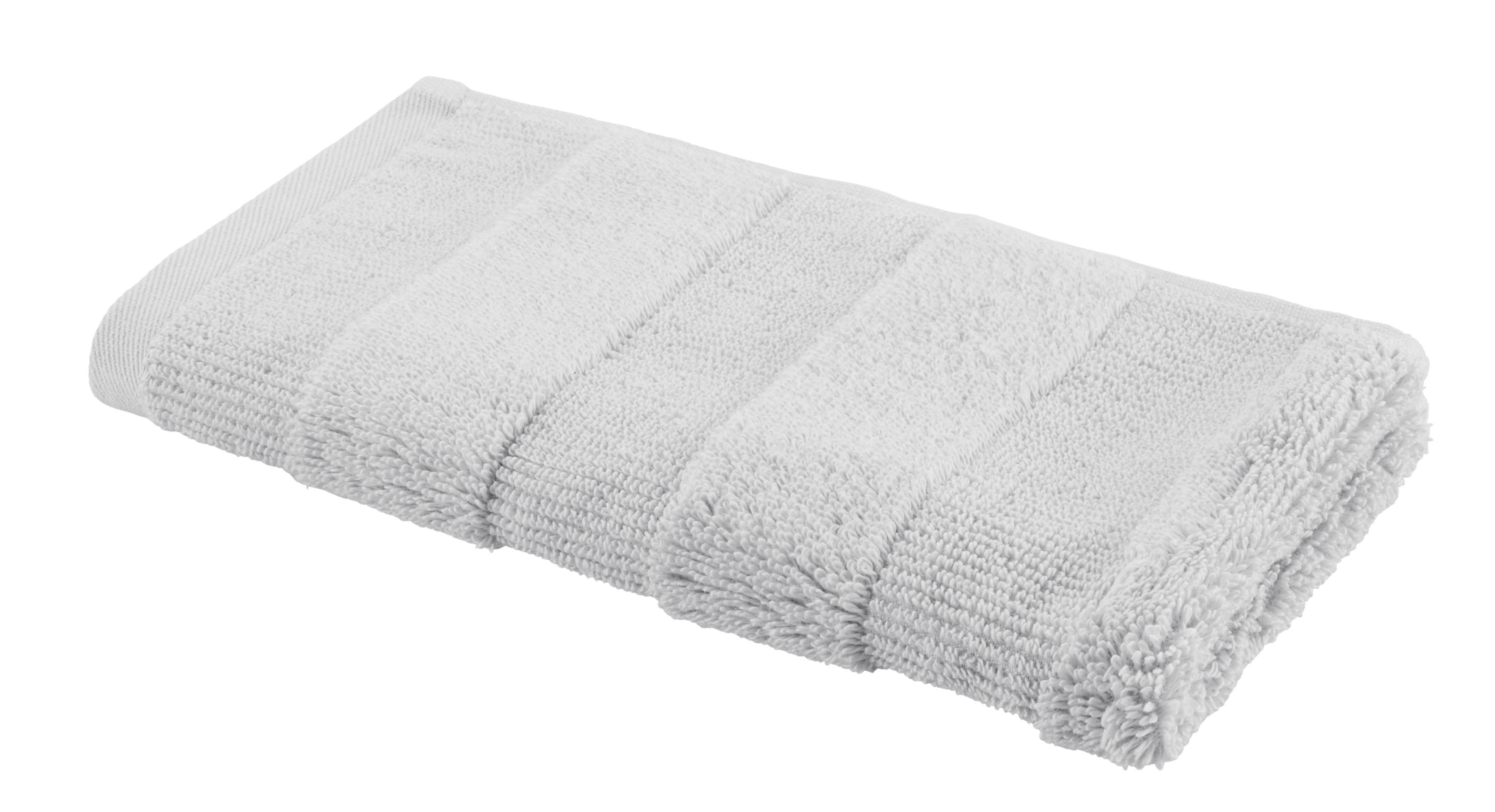 Gästetuch Chris in Silberfarben ca. 30x50cm - Silberfarben, Textil (30/50cm) - Premium Living