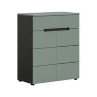 Omara Za Čevlje Canu, Sivozelena - črna, Design, umetna masa/leseni material (80/94/37cm) - Livetastic