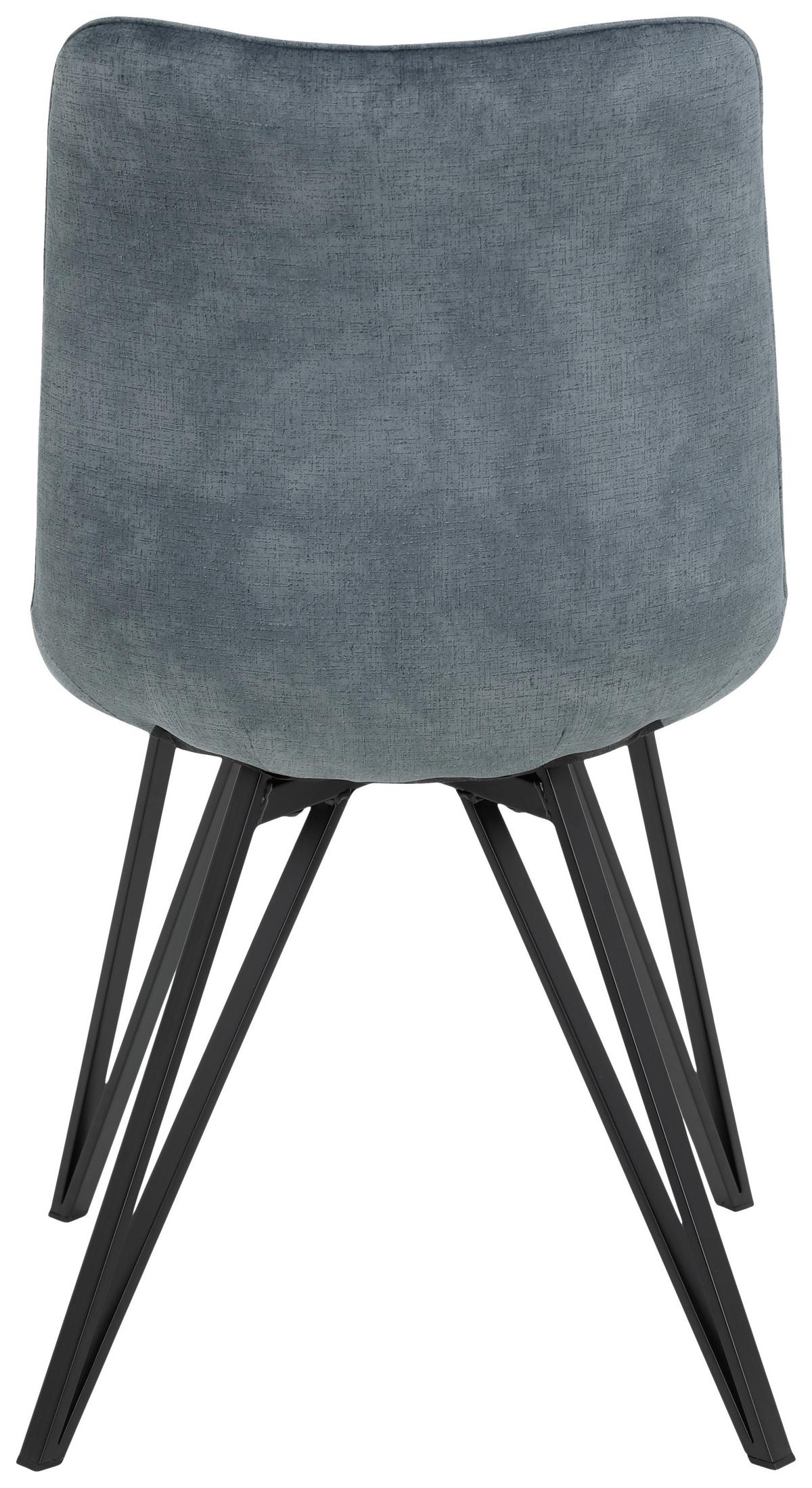 Scaun Marie S - petrol/negru, Modern, metal/textil (47/87/58cm) - Mömax