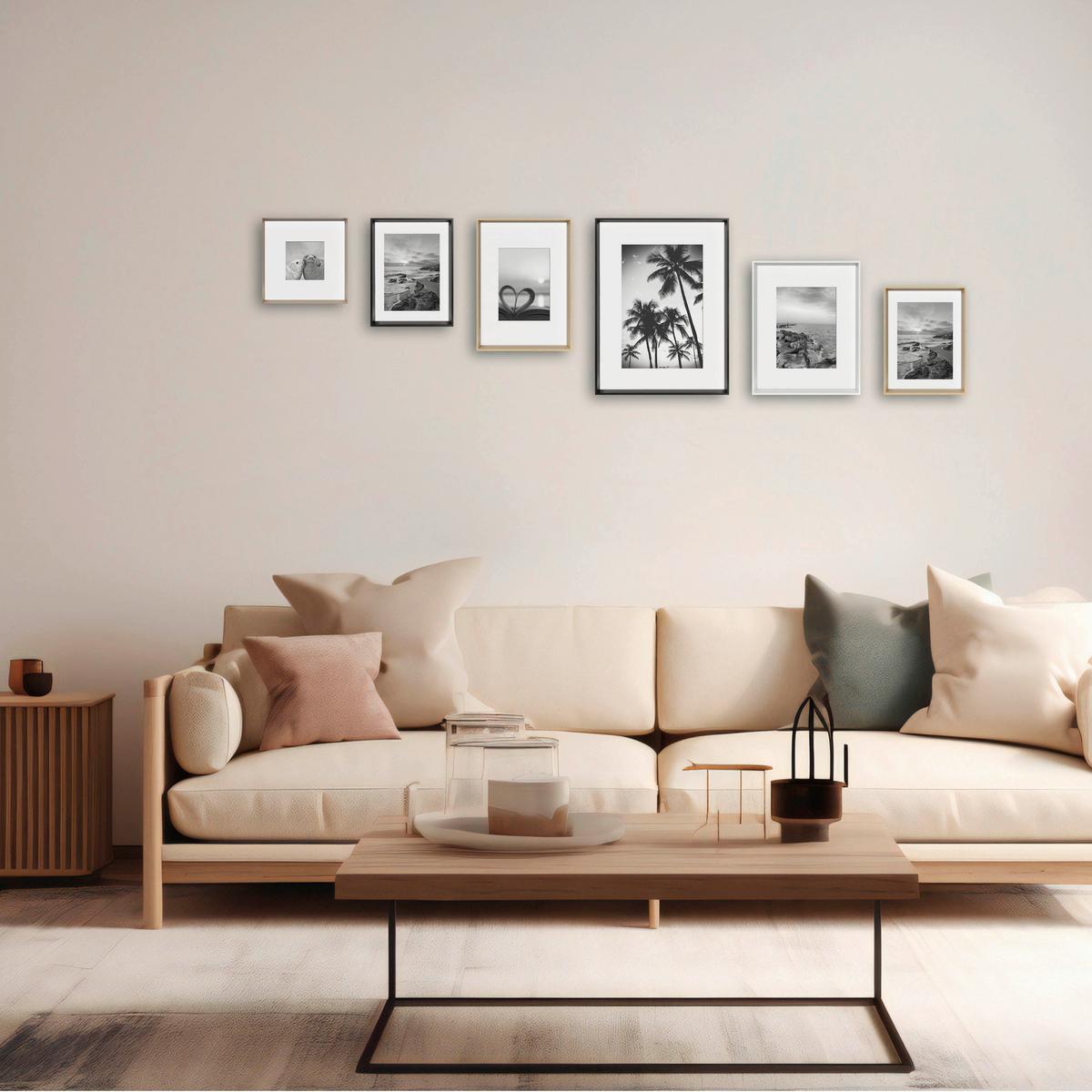 RAMKA NA ZDJĘCIA 711995 - czarny, Basics, materiał drewnopochodny/szkło (41,3/31,3cm)