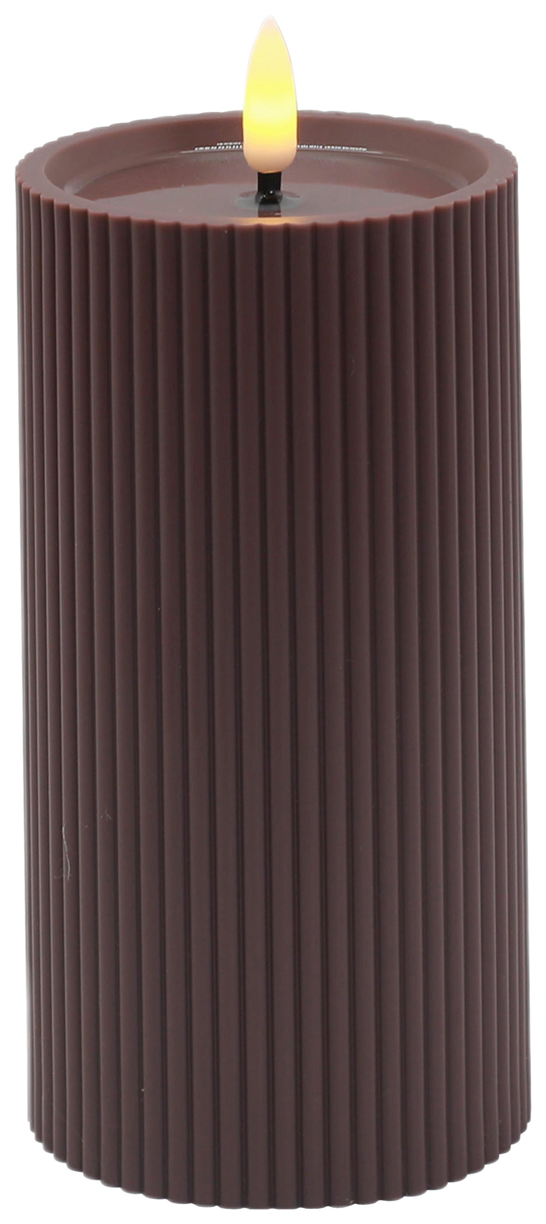 LED-Kerze Lioris Beere max. 0,06 Watt - Beere, Kunststoff (7,5/15cm) - Mömax