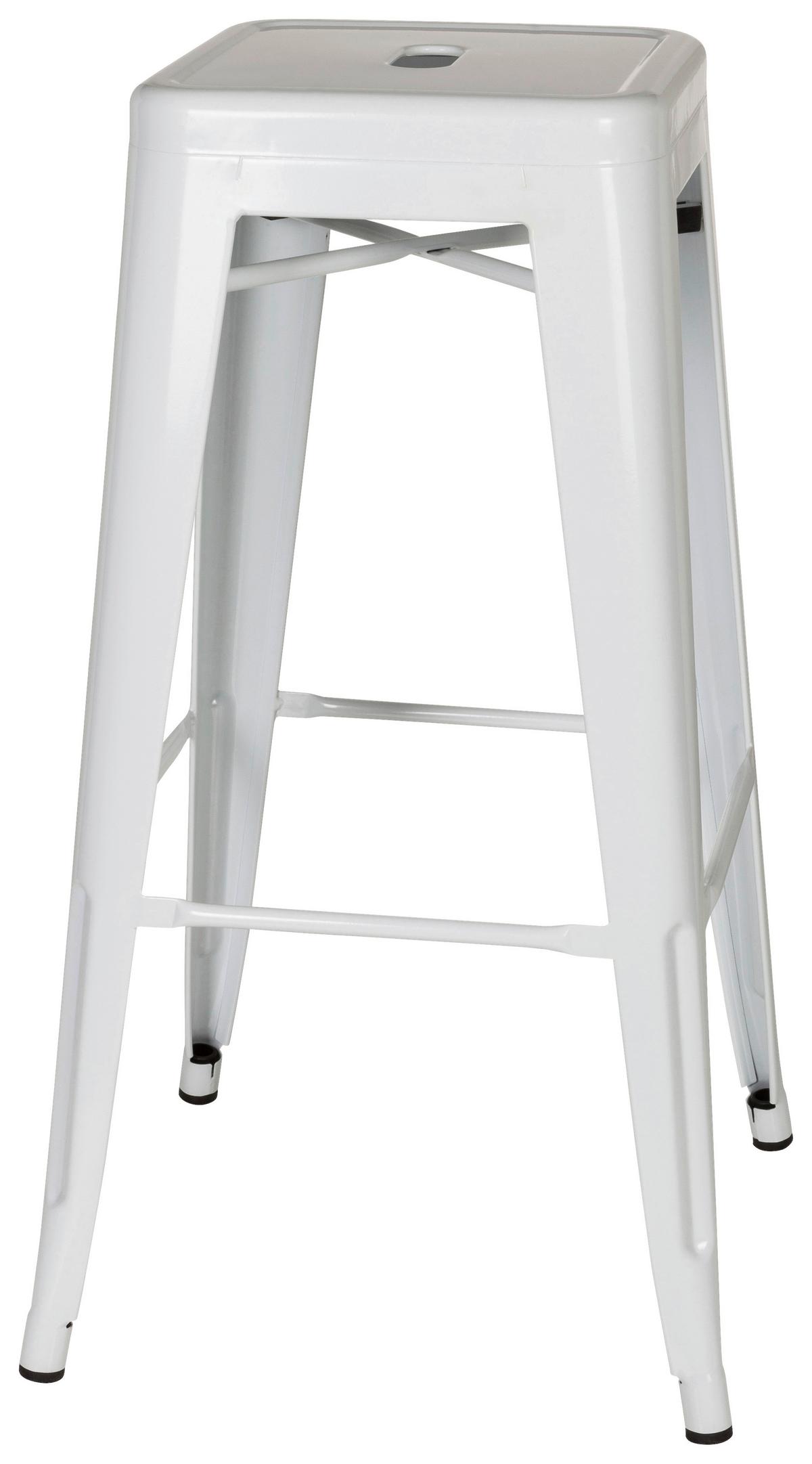 Barski Stol Vantaggio High, Rdeča - bela, Basics, kovina (44/77/44cm) - MID.YOU