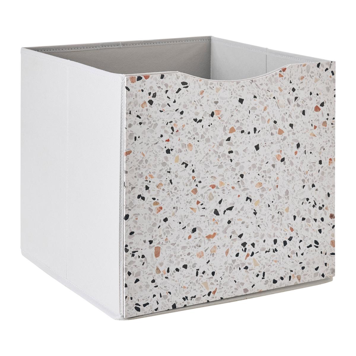 ZLOŽLJIV ZABOJ BETTY - siva, Konvencionalno, tekstil/leseni material (33/33/32cm) - Mömax