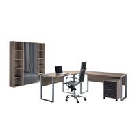 Büro Office Edition Set 3 Sonoma Eiche/Anthrazit - Anthrazit Hochglanz/Sonoma Eiche, MODERN, Holzwerkstoff - MID.YOU
