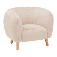 KINDERSESSEL FLUFFY -TREND- - Beige, Modern (52/44/41cm) - Premium Living