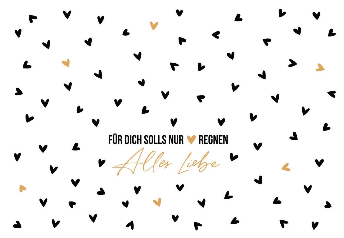 Glückwunschkarte Edelschwarz Multicolor - Basics, Papier (18/13cm)