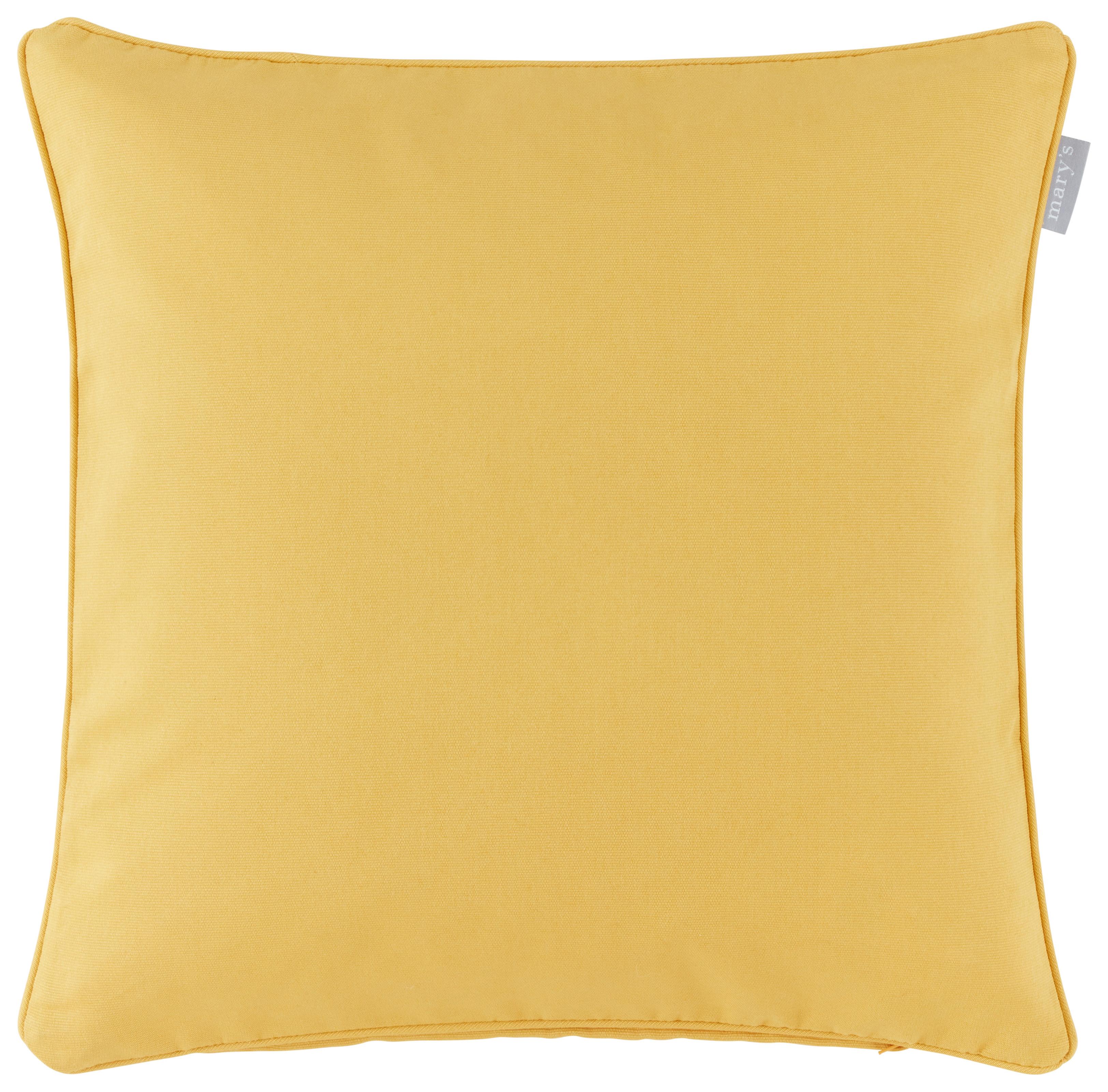 Kissenhülle Steffi in Gelb ca. 40x40cm - Gelb, Textil (40/40cm) - Mary's