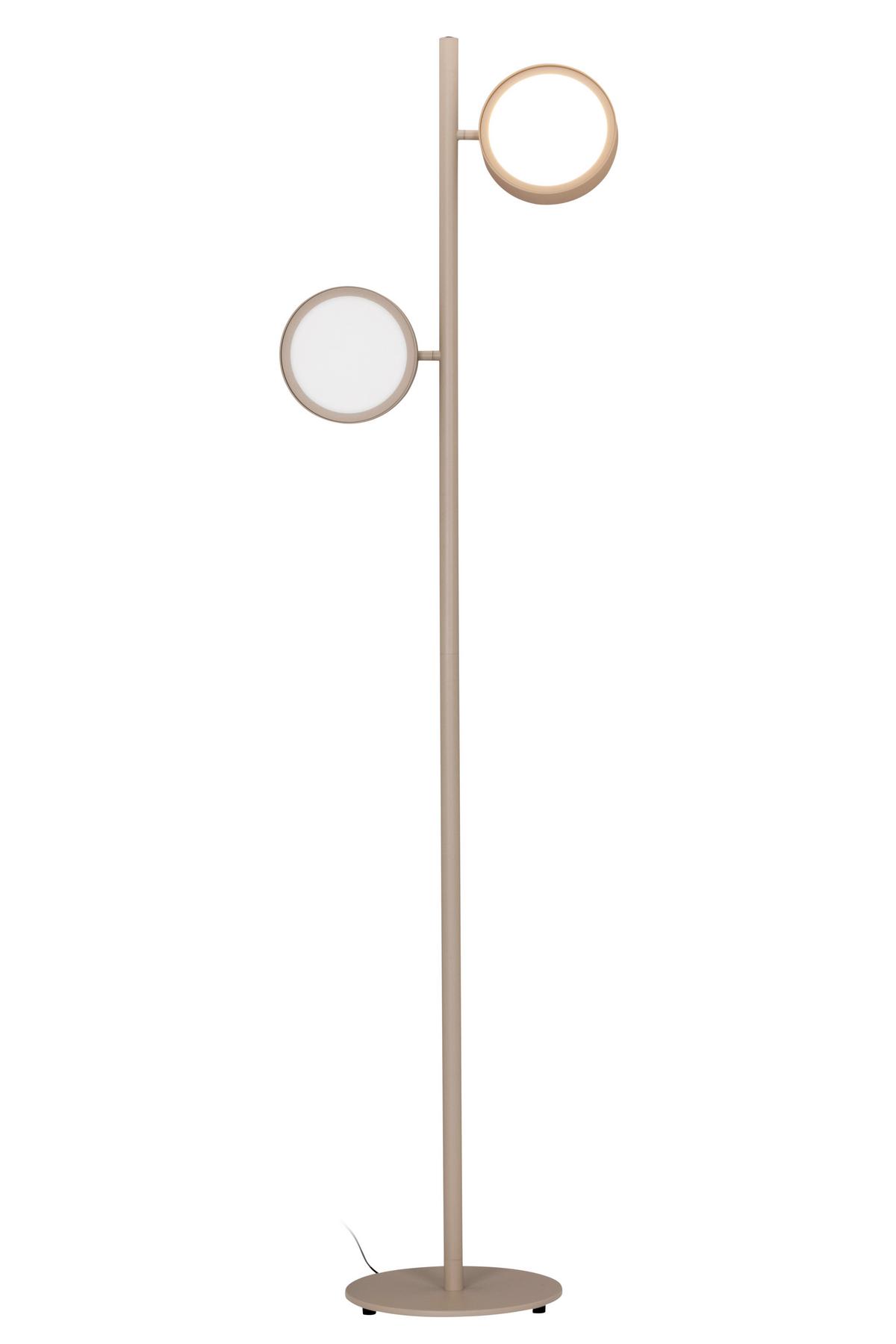 LAMPA STOJĄCA LED BELLEVUE - kolor piaskowy, Design, metal (43/28/162cm) - Dieter Knoll