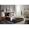 Boxspringbett Braun 160x200cm - Braun, Holzwerkstoff/Kunststoff (210/162/114cm) - MODERN LIVING