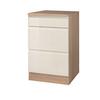 Küchenunterschrank "Cardiff" Creme/Eiche - Creme/Sonoma Eiche, Basics, Holzwerkstoff (50/85/60cm) - Held