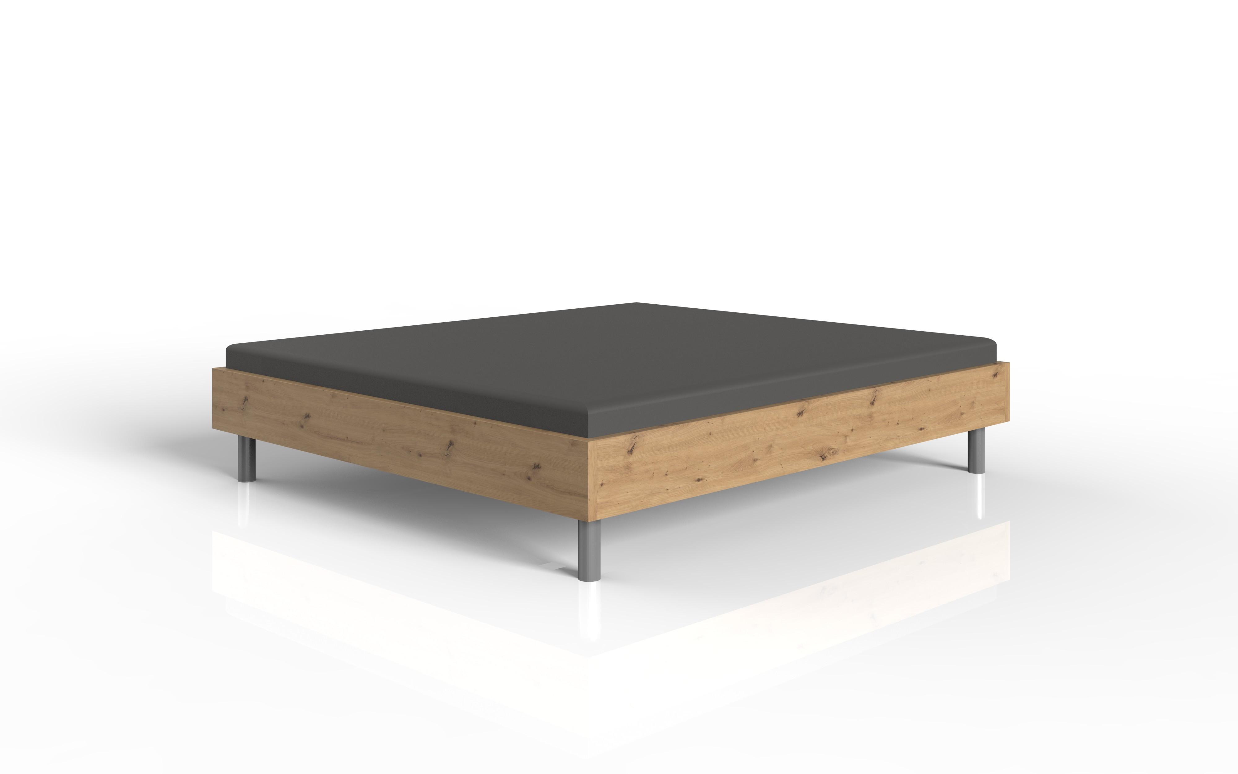 Posteljni Okvir Easy, Barva Hrasta, 180x200 - Moderno (180/200cm) - Mömax