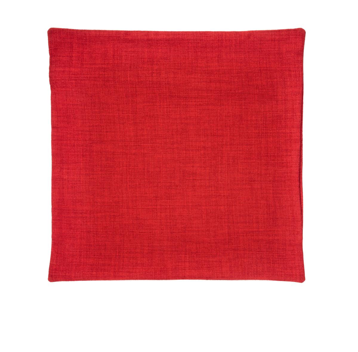 Kissenhülle Leinenoptik, ca. 50x50cm - Rot, Textil (50/50cm) - Modern Living