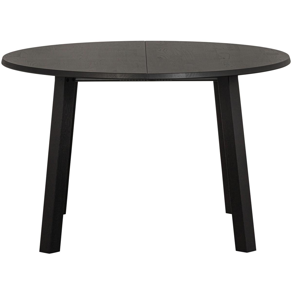 Esstisch Lange Jan Schwarz L: 120-200cm - Schwarz, Design, Holz (120-200/120/75cm) - Livetastic