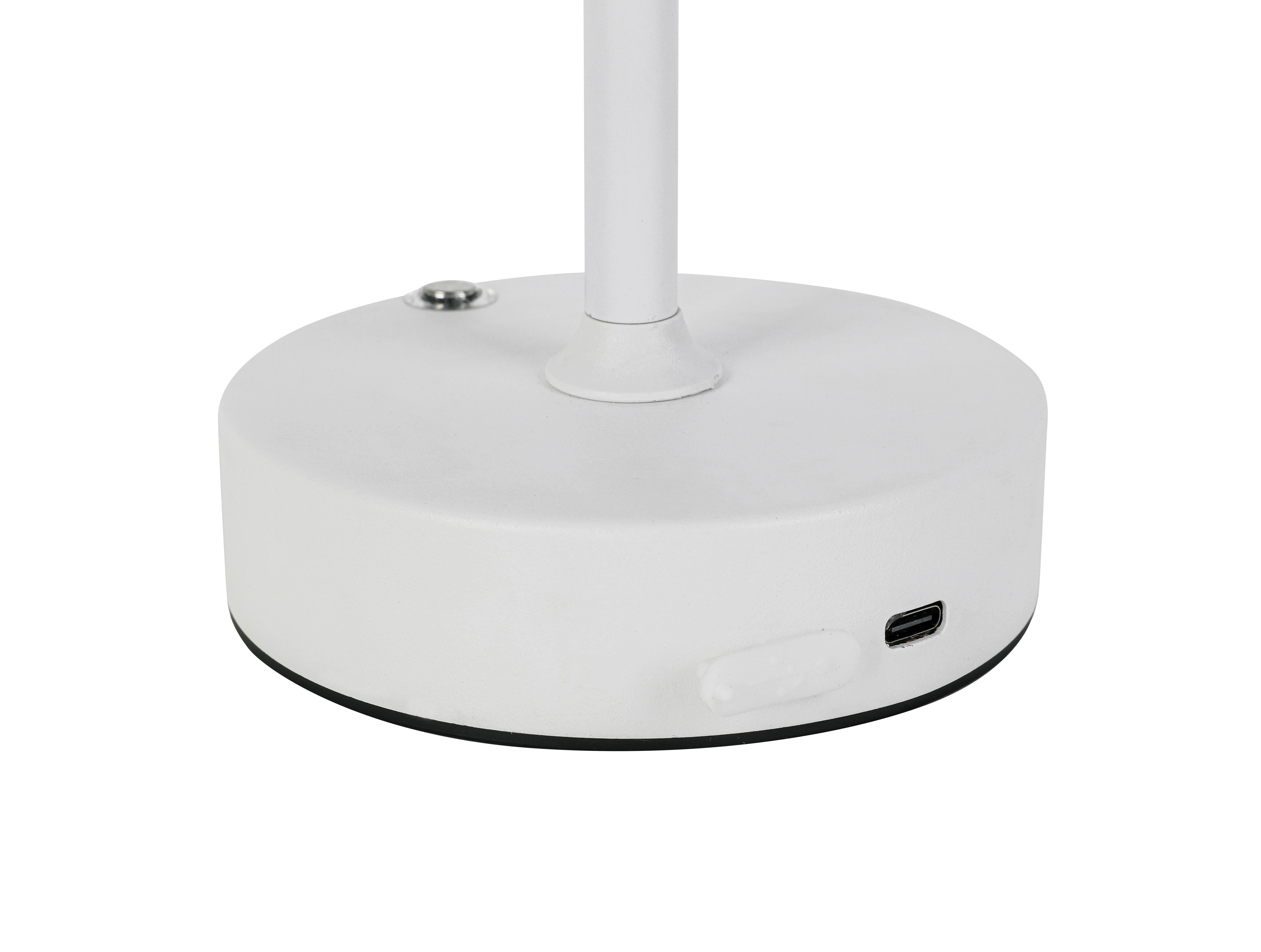 PORTABEL LAMPA JUMI - vit, Modern, plast (12/20cm) - Mömax