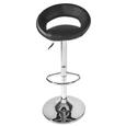 Taburete De Bar Scott - negru, Modern, plastic/lemn (56/82-103/50cm) Taburete De Bar Scott - negru, Modern, plastic/lemn (56/82-103/50cm)
