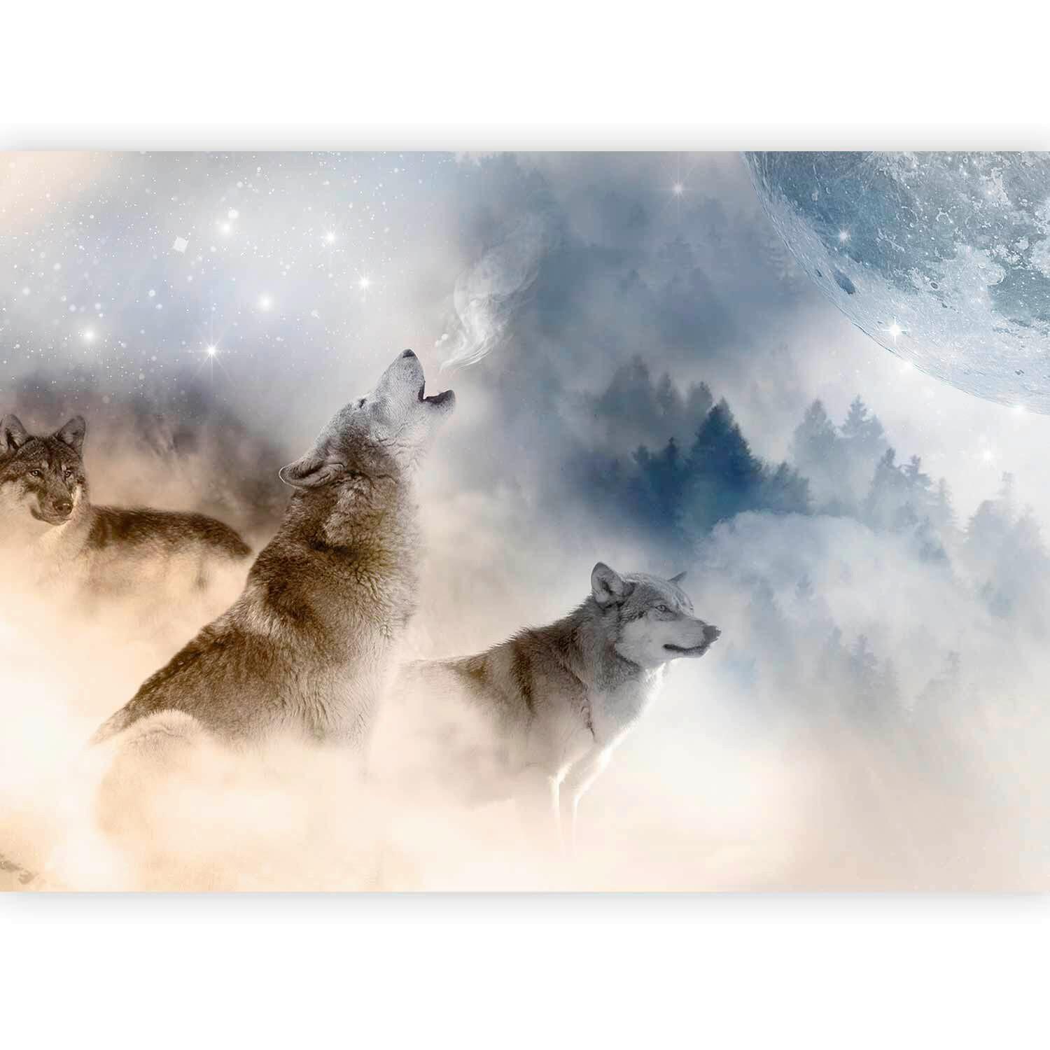 Fototapeta Pack, 200x140cm - pastelno modra/siva, Trendi, tekstil (200/140cm) - artgeist