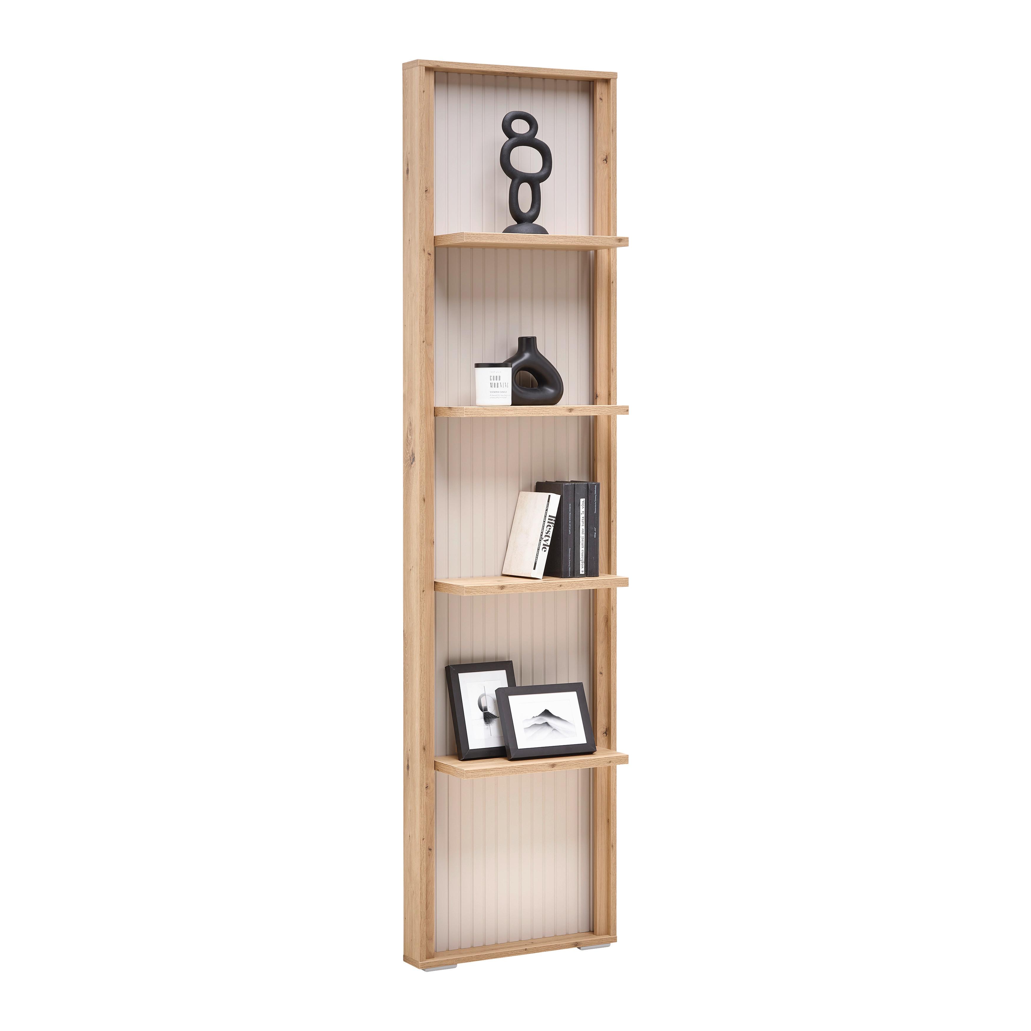 Regal Cremona Kaschmir/Eiche Artisan - Kaschmir/Eiche Artisan, MODERN, Holzwerkstoff/Kunststoff (50/200/20cm) - Premium Living