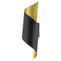 KINKIET 39654* JABALOYAS - czarny/kolor złoty, Design, metal (16/63cm) - Eglo