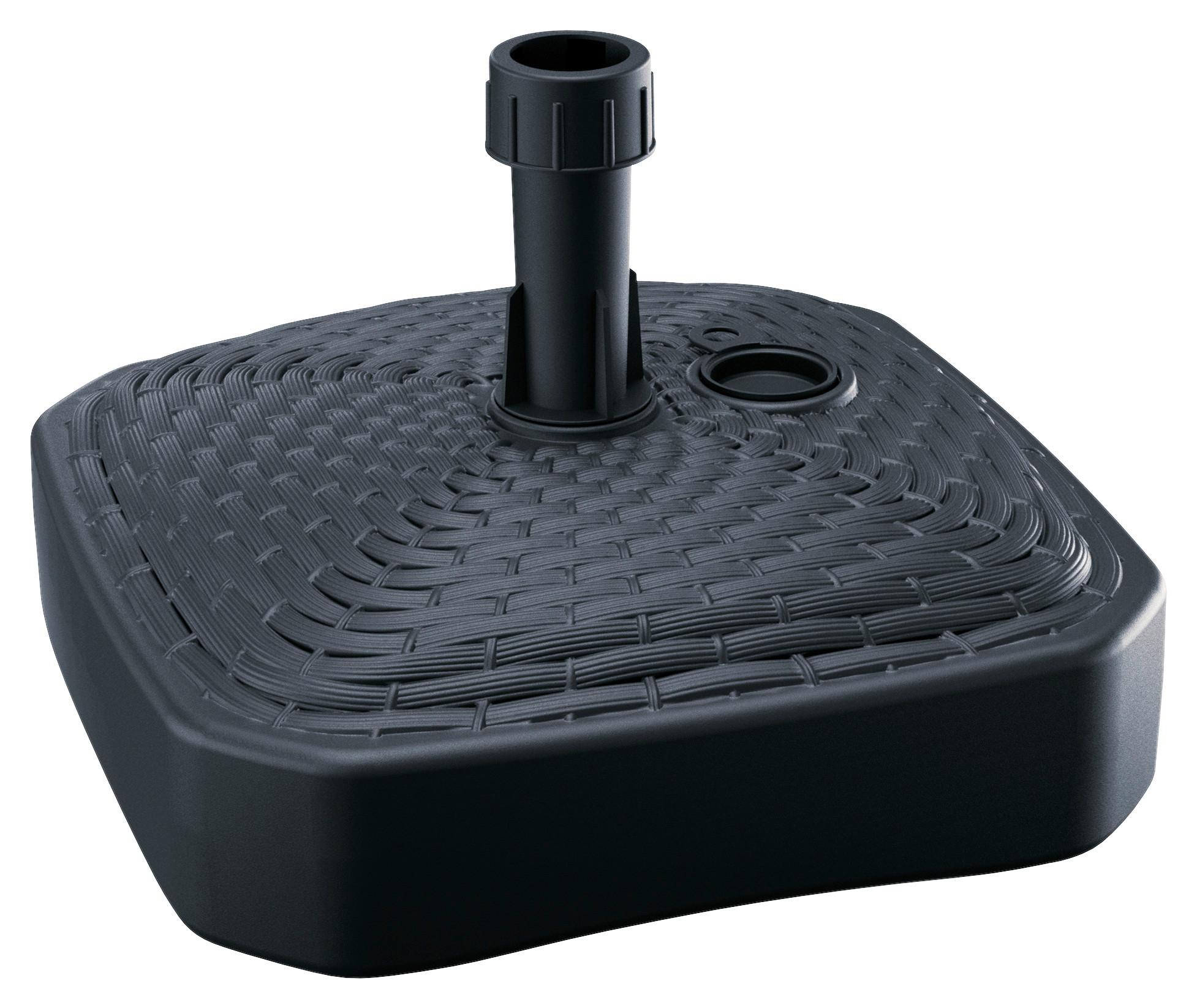 Sonnenschirmständer Edith Anthrazit ca. 39x13x39cm - Anthrazit, KONVENTIONELL, Kunststoff (39/13/39cm) - Mömax