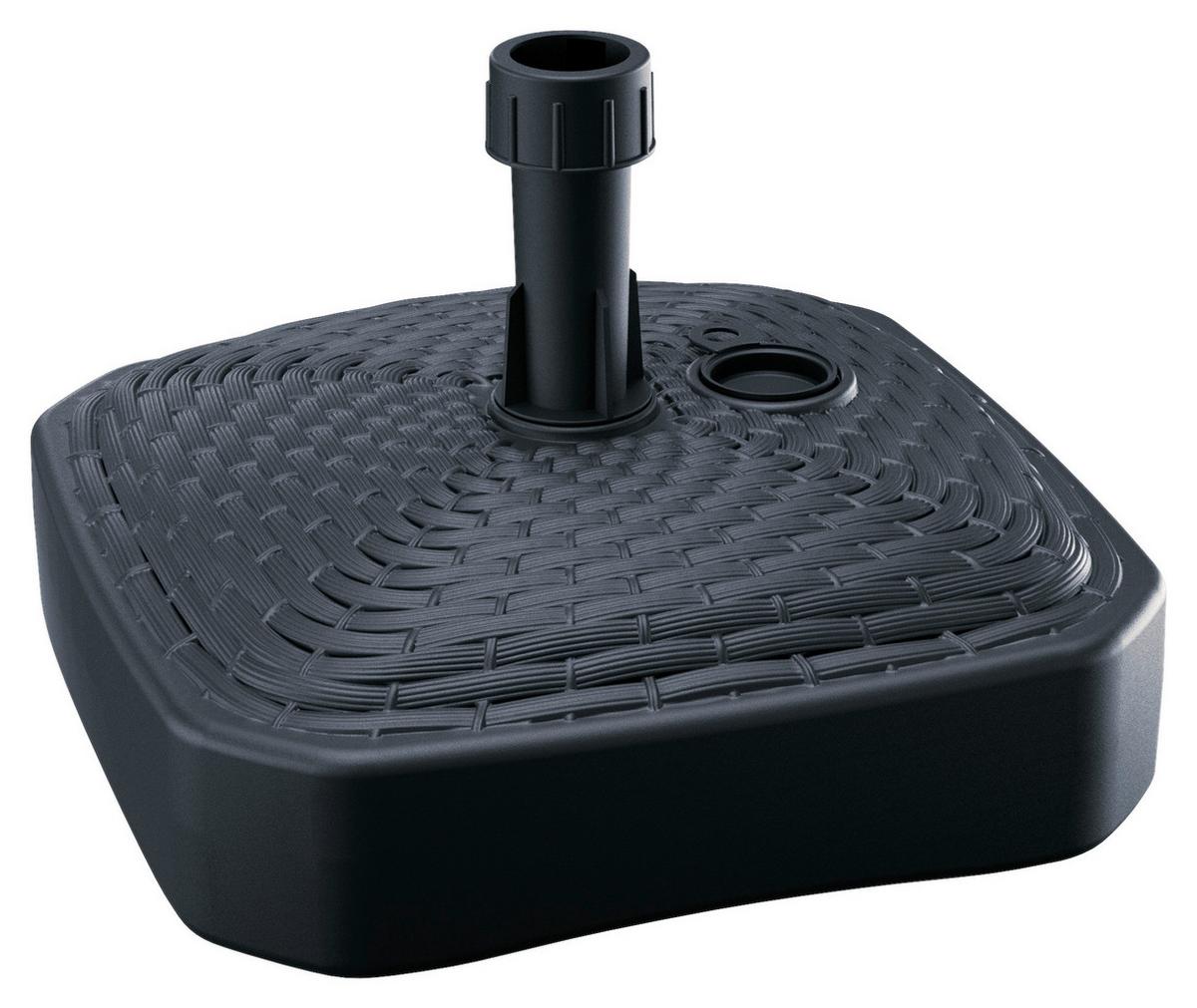 Sonnenschirmständer Edith Anthrazit ca. 39x13x39cm - Anthrazit, KONVENTIONELL, Kunststoff (39/13/39cm) - Mömax