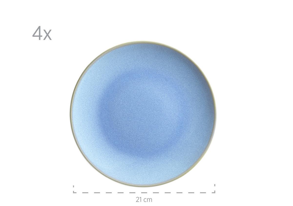 KOMBISERVICE KOMBISERVICE, 931872 - Sandfarben/Hellblau, Basics, Keramik - Mäser