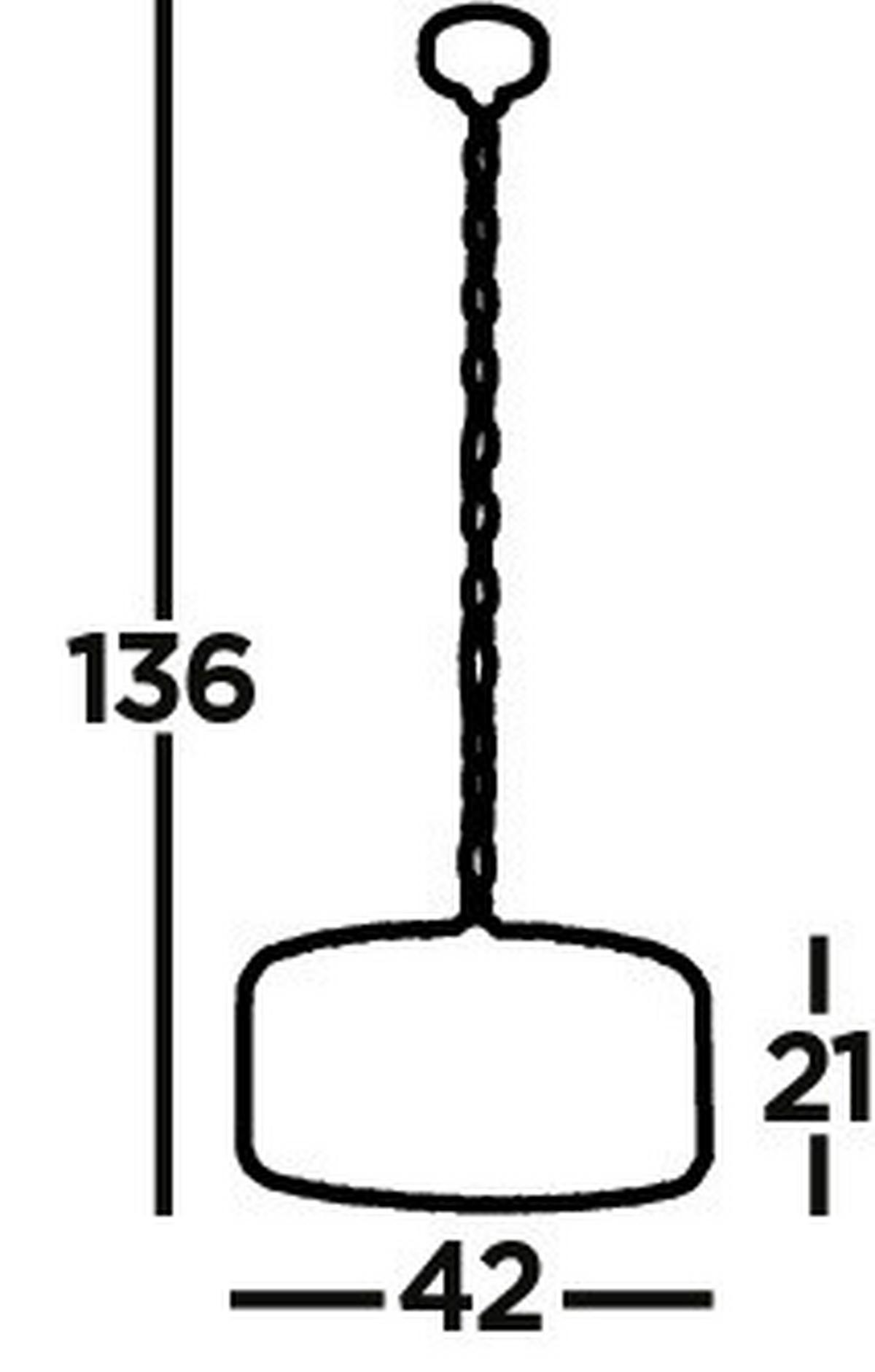 Függőlámpa Chapeau 82101-4cc - krómszínű/borostyánszínű, Konventionell, üveg/fém (42/136cm)