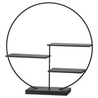 Standregal Ilona Schwarz - Schwarz, Metall (43/44/11cm) - Mömax