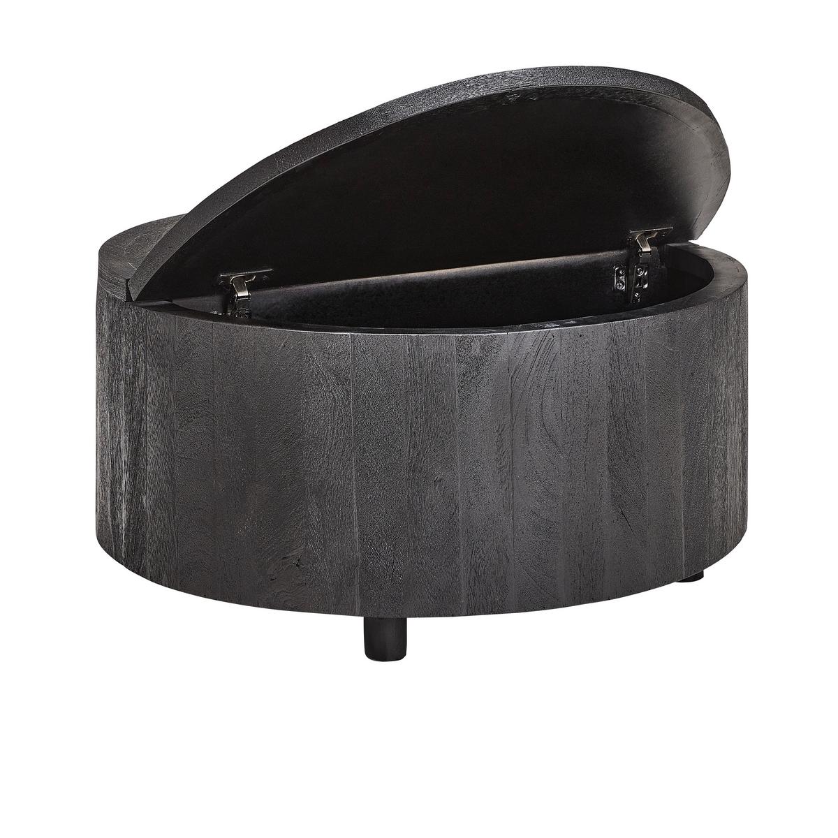 STOLIK KAWOWY CHANTILLY - czarny, Design, drewno (70/70/35cm) - Livetastic