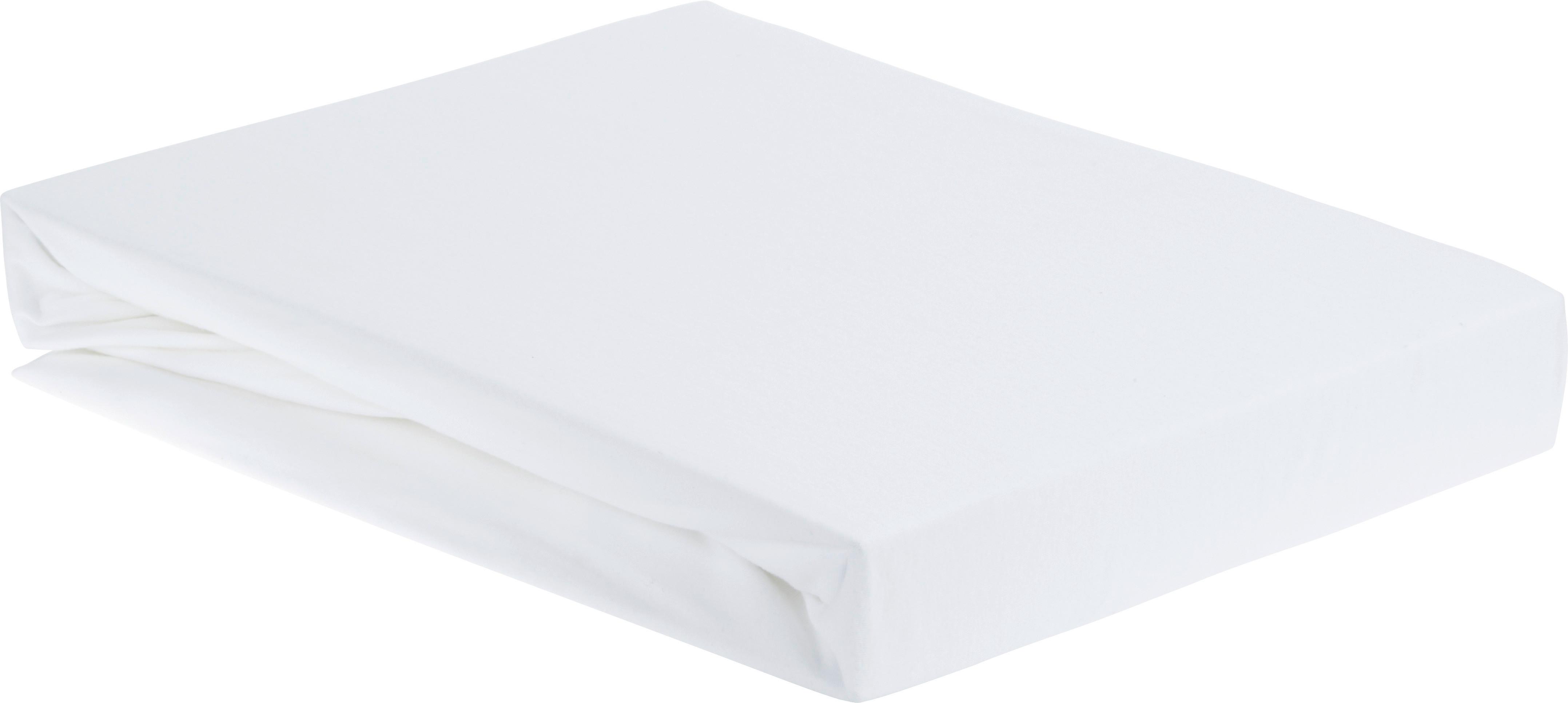 Cearșaf cu elastic Elasthan - alb, textil (150/200/28cm) - Premium Living