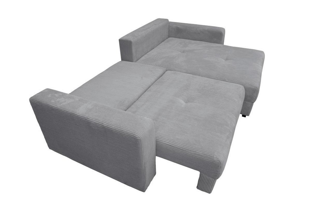 Kutna Garnitura Xela - siva/crna, Moderno, tekstil (265/170cm) - Modern Living