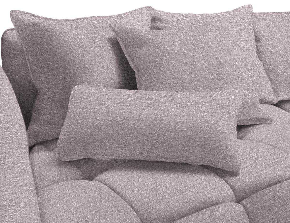 Boxspringsofa Sofi Flieder - Flieder/Schwarz, MODERN, Textil (294/93/152cm) - Premium Living
